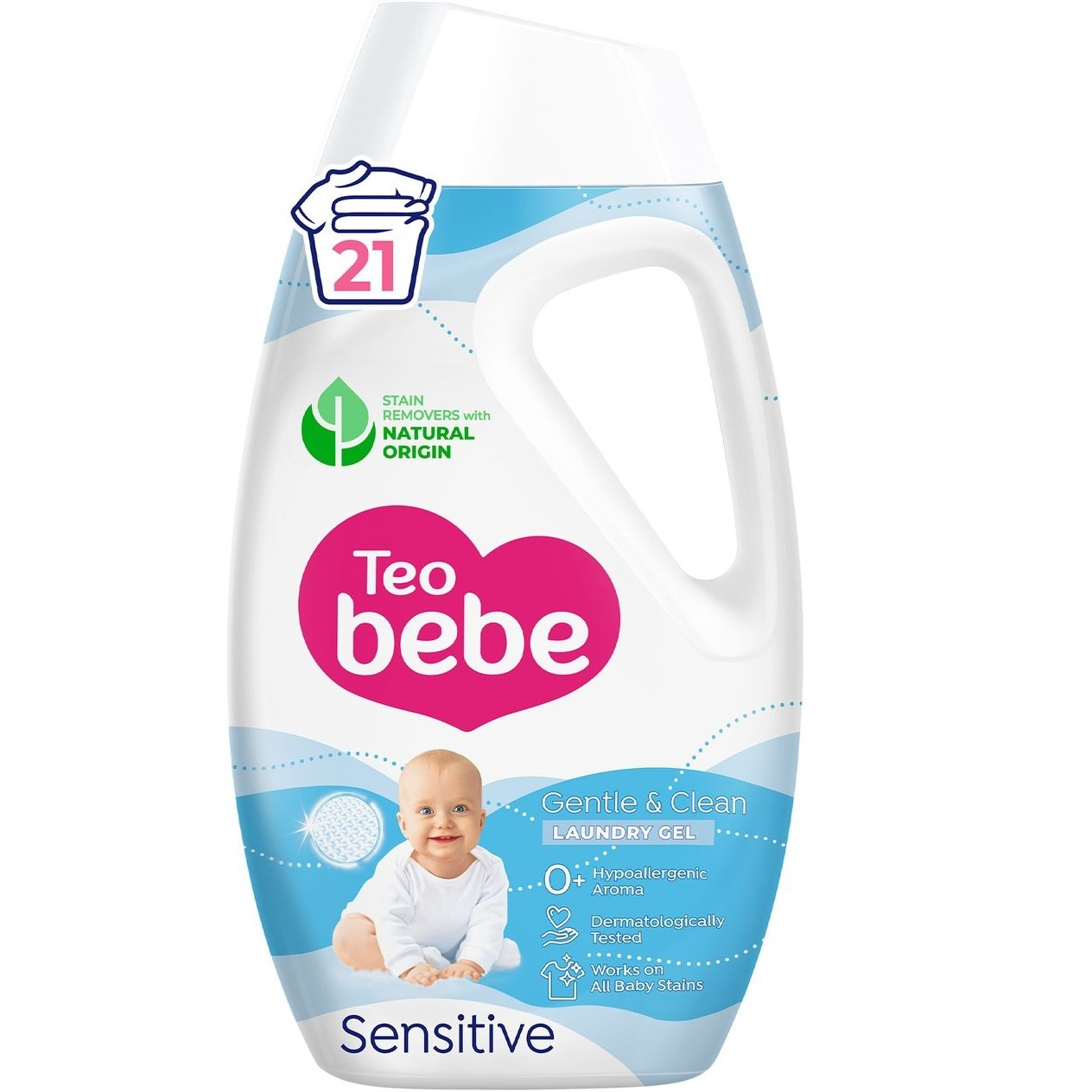 Гель для стирки Teo bebe дитячий Sensitive 950 млфото