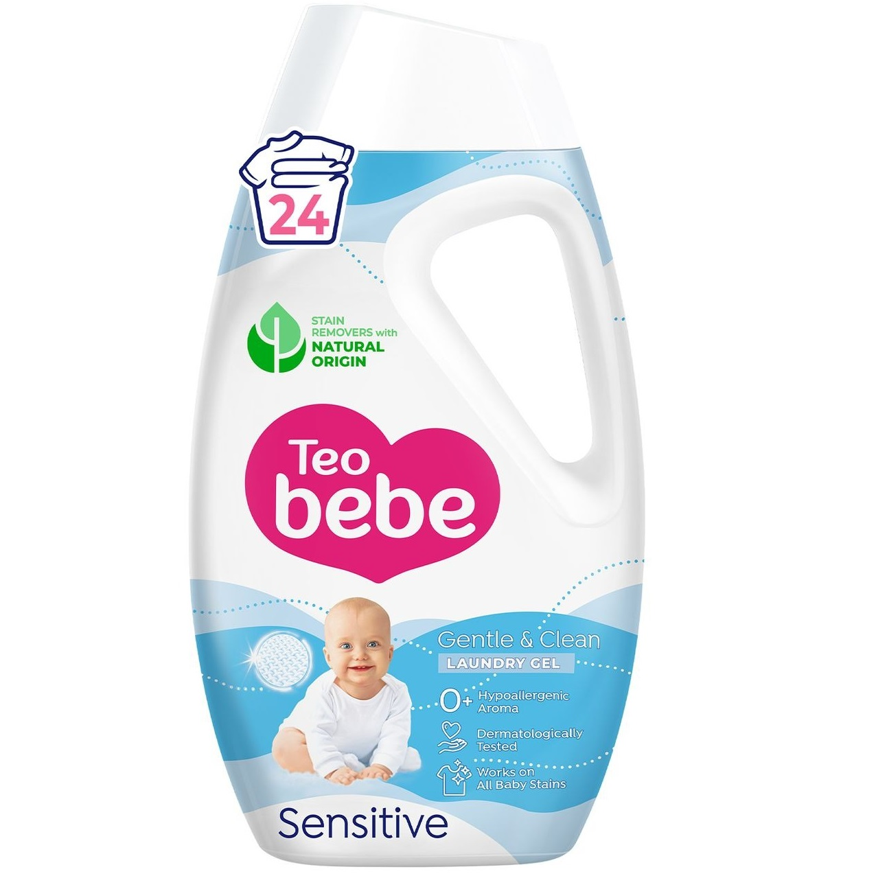 Гель для стирки Teo bebe Gentle & Clean Sensitive 1080 млфото