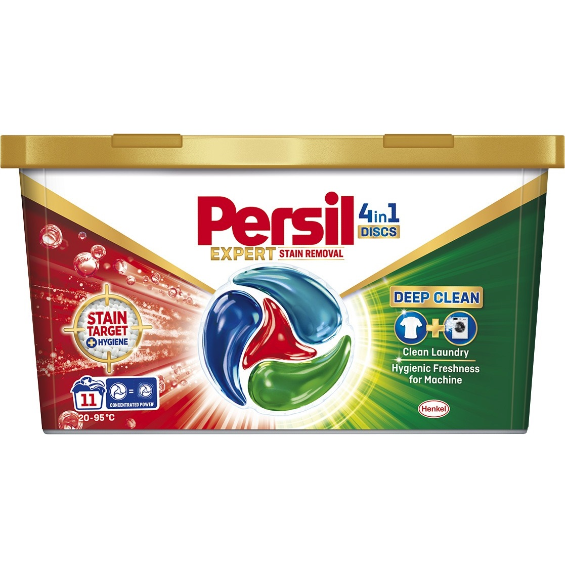 Капсулы для стирки Persil 4in1 Discs Expert Stain Removal Deep Clean 11 шт фото 