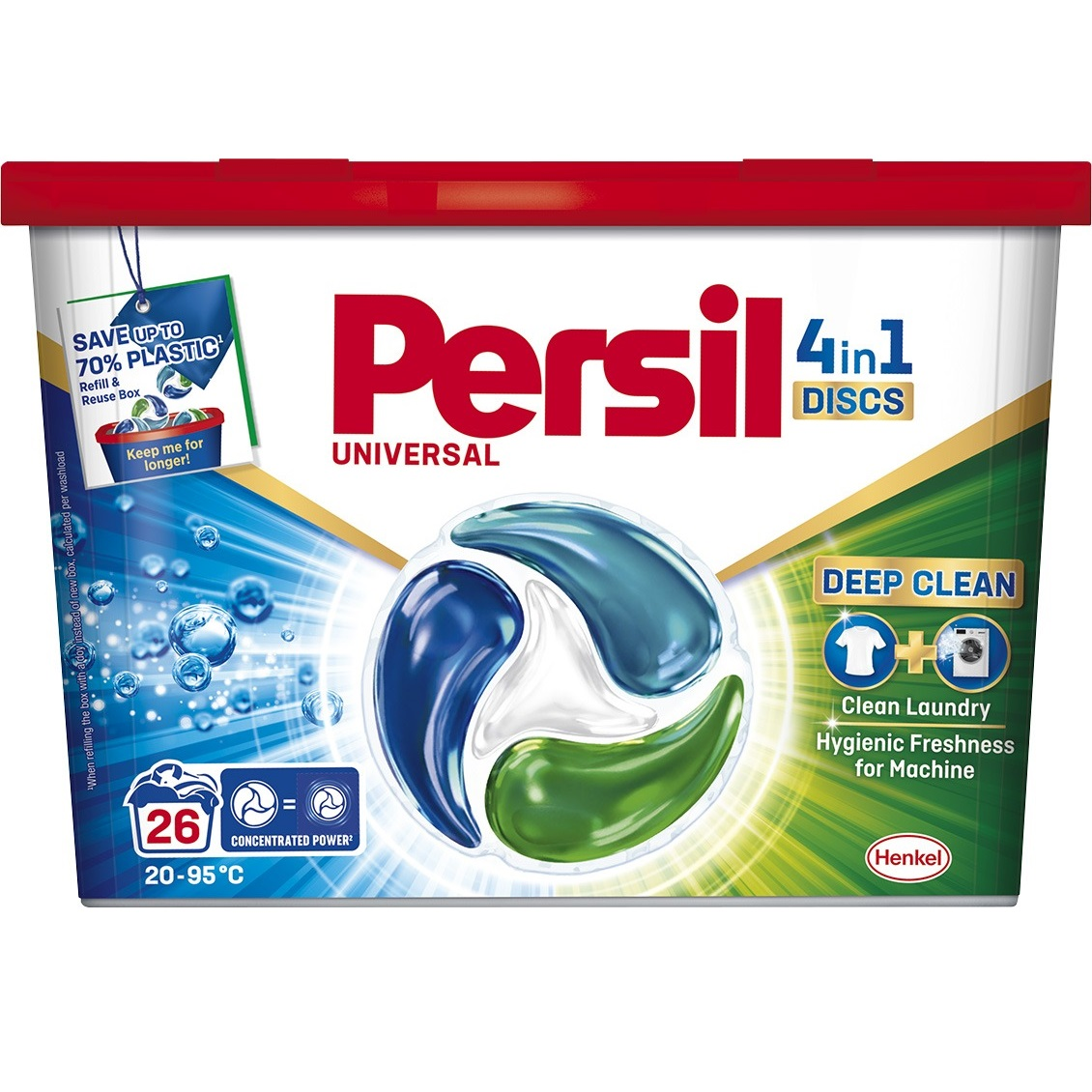 Капсули для прання Persil 4in1 Discs Universal Deep Clean 26 штфото