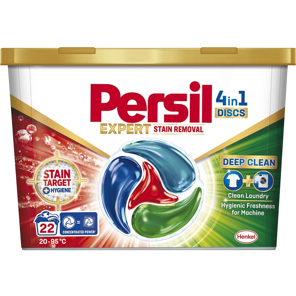 Капсулы для стирки Persil 4in1 Discs Expert Stain Removal Deep Clean 22 шт фото 