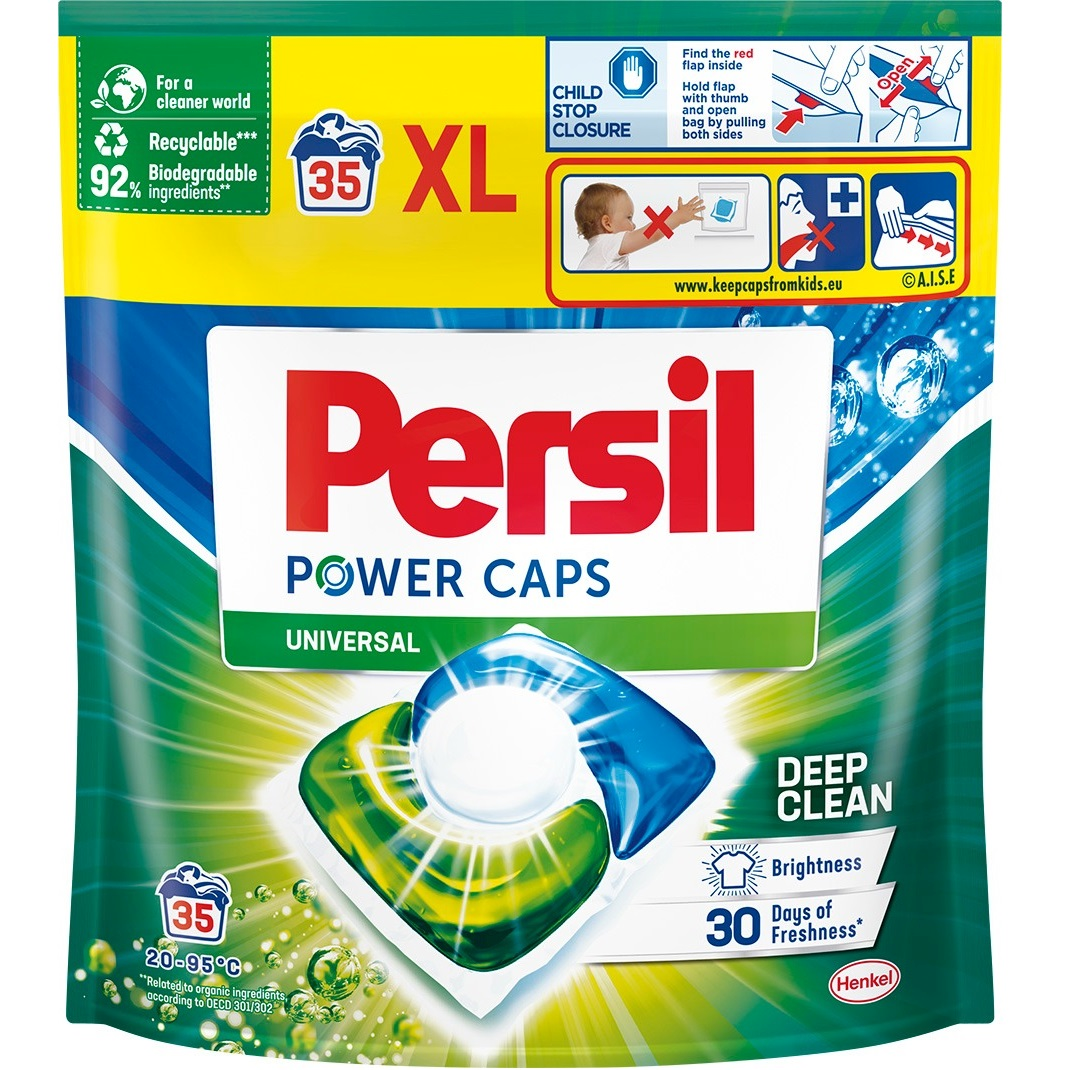 Капсули для прання Persil Power Caps Universal Deep Clean 35 штфото