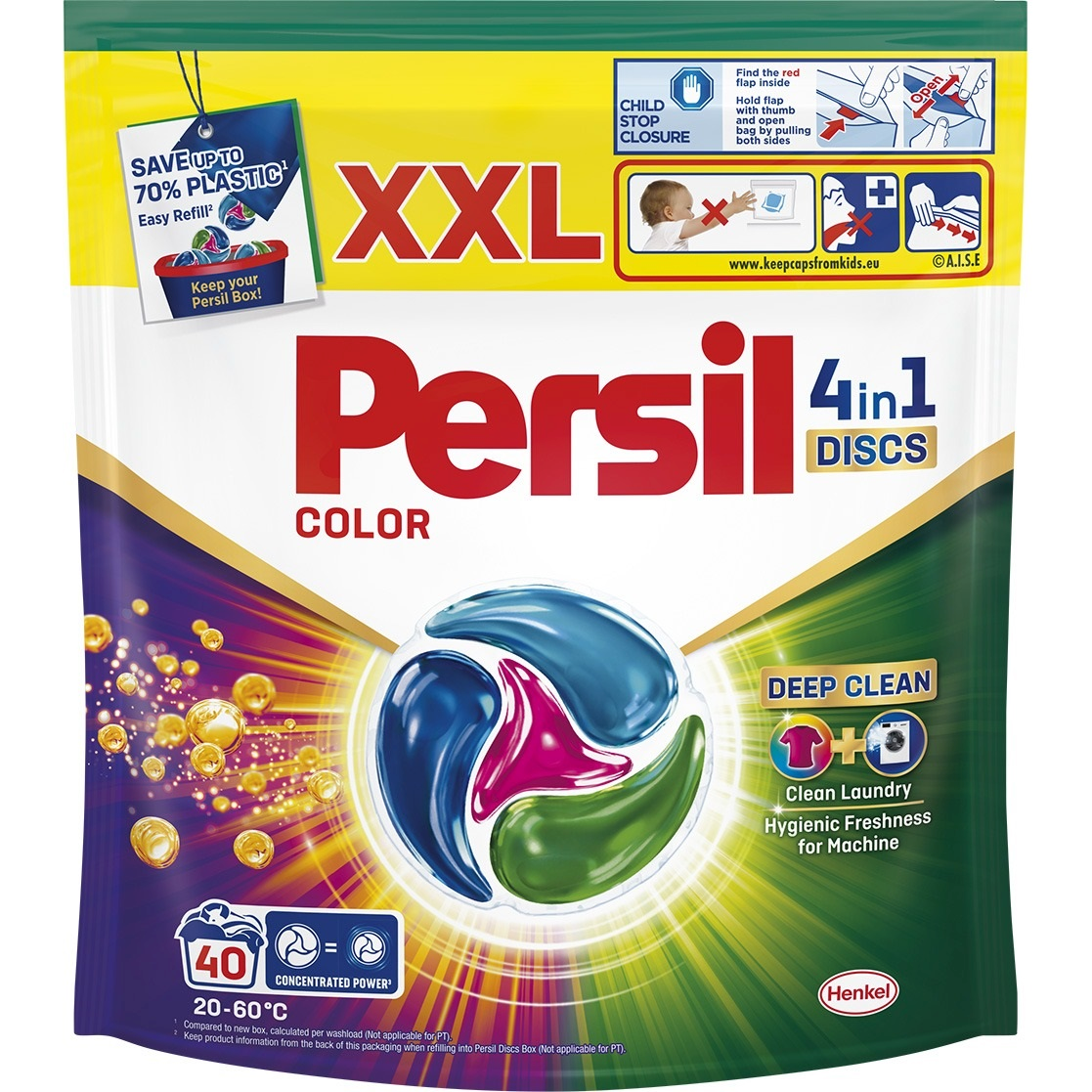 Диски для прання Persil 4in1 Discs Color Deep Clean 40 штфото1