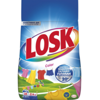 Стиральный порошок Losk Color для цветных вещей автомат 2.4 кг