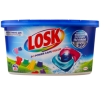 Капсулы для стирки Losk 3+1 Power Caps Color 15 шт