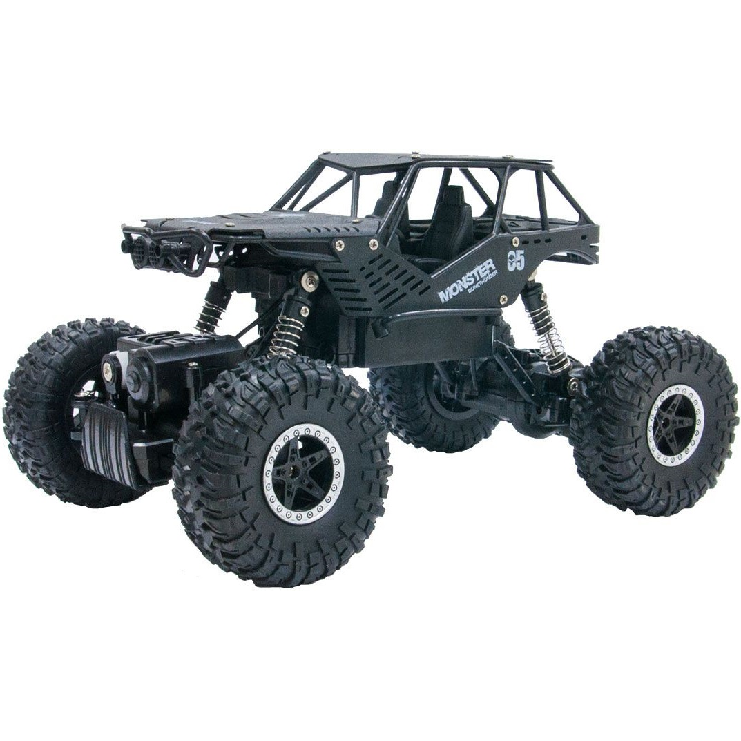 Автомобіль Off-Road Crawler на р/в Tiger (Матовий Чорний, Акум. 4,8V, Метал. Корпус, 1:18)фото1