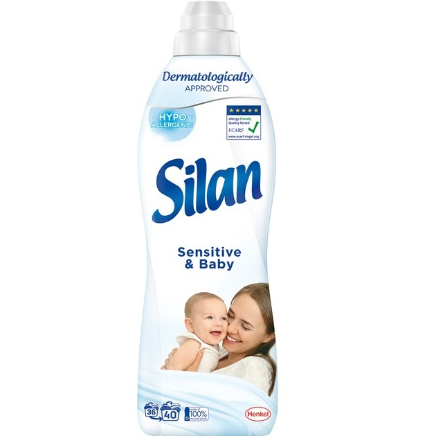 Кондиционер для белья Silan Sensitive &amp; Baby 880 мл фото 