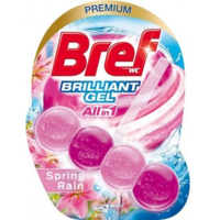 Туалетный блок для унитаза Bref Brilliant Gel Весенний дождь 1 шт