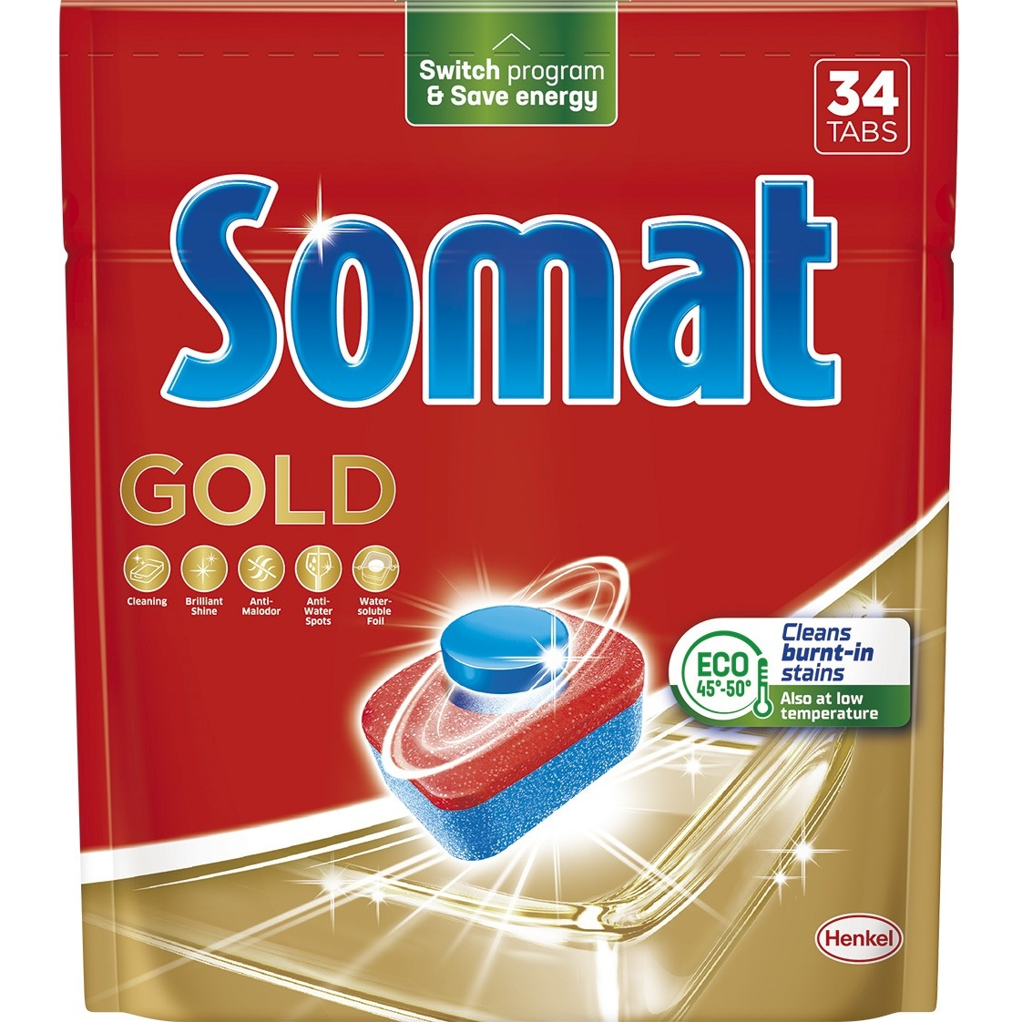 Таблетки для посудомоечных машин Somat Gold 34 шт фото 