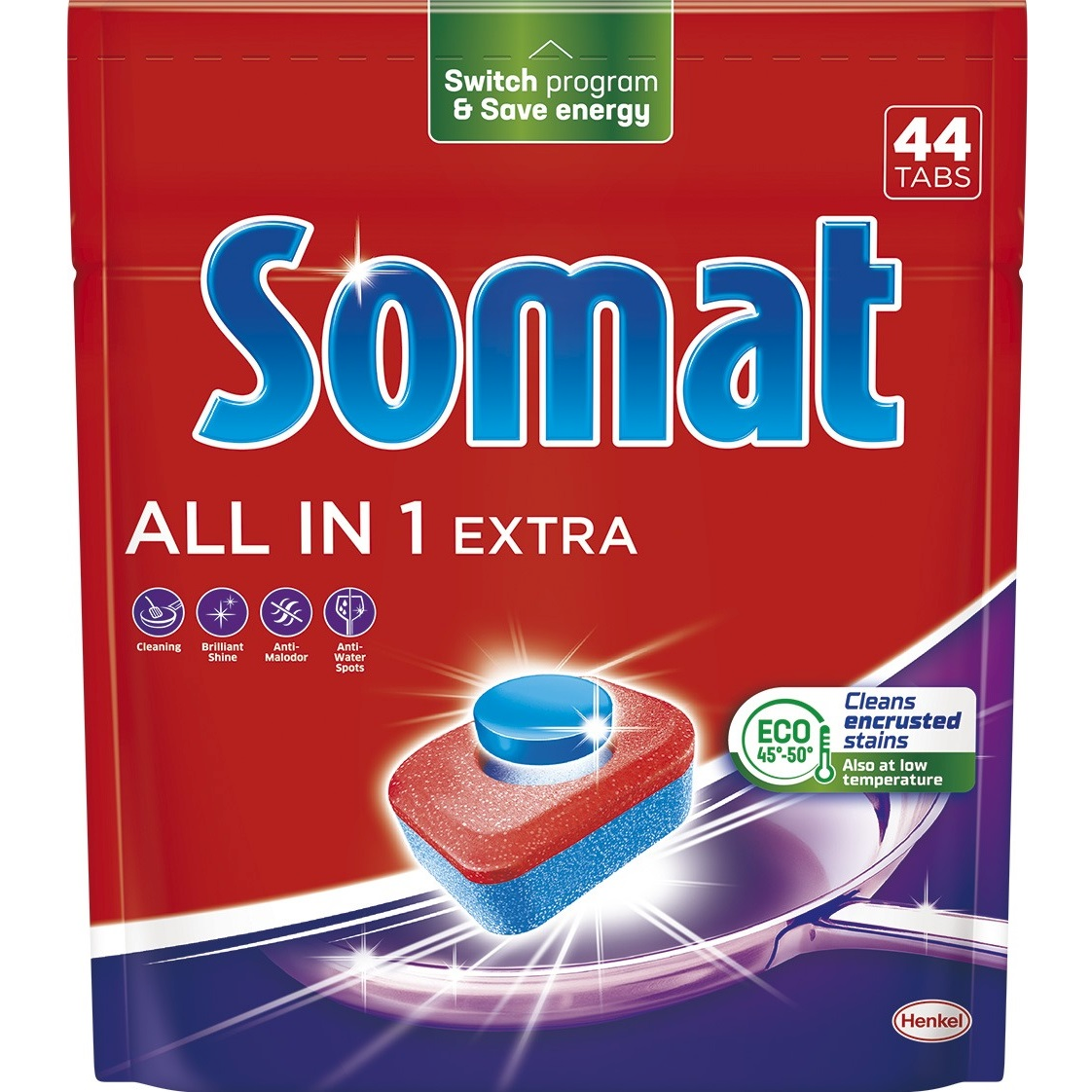 Таблетки для посудомоечных машин Somat All in 1 Extra 44 шт фото 