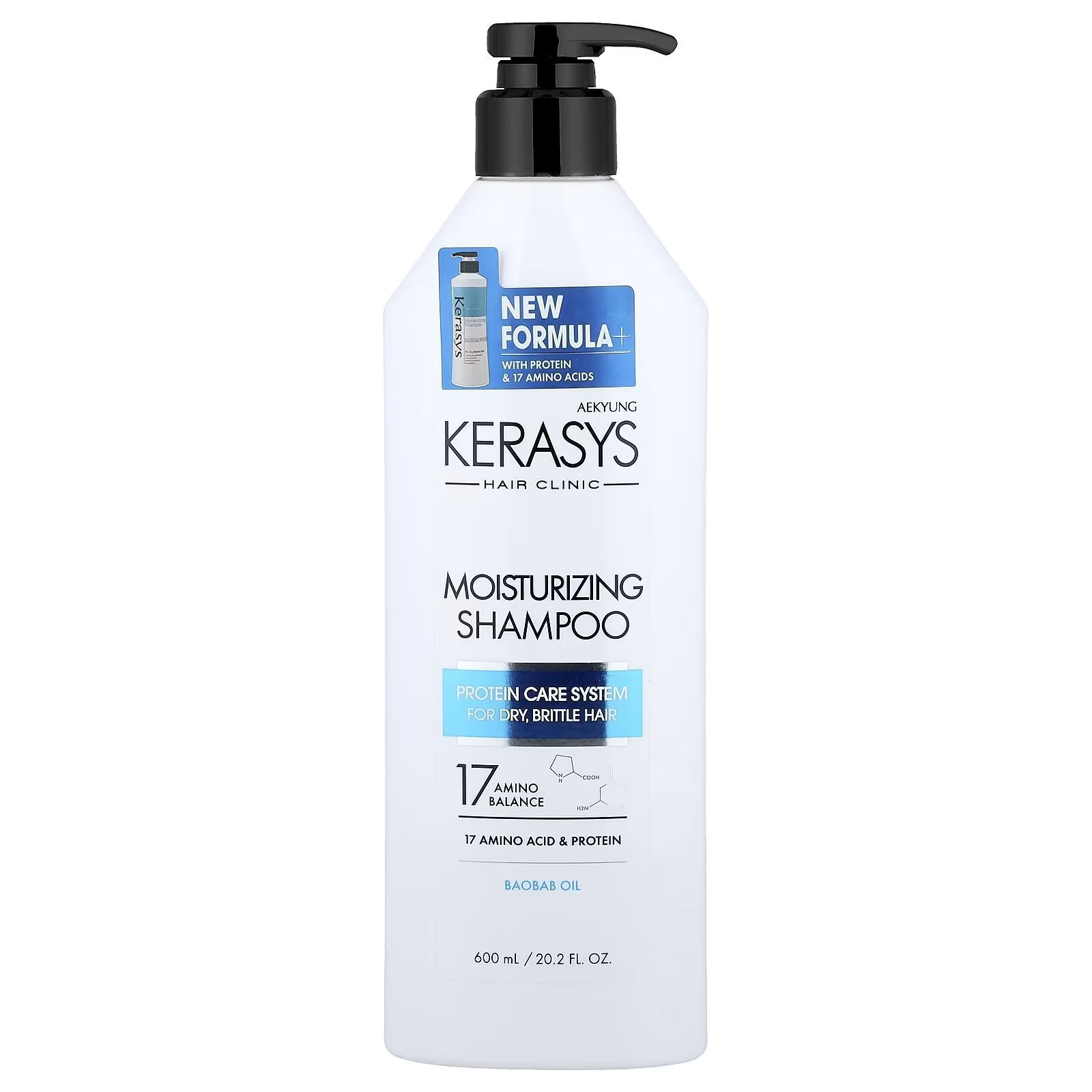 Шампунь Kerasys Hair Clinic System Moisturizing Зволожуючий 400 мл фото1