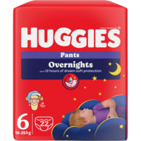 Подгузники-трусики Huggies Overnights Pants 6 15-25 кг 22 шт