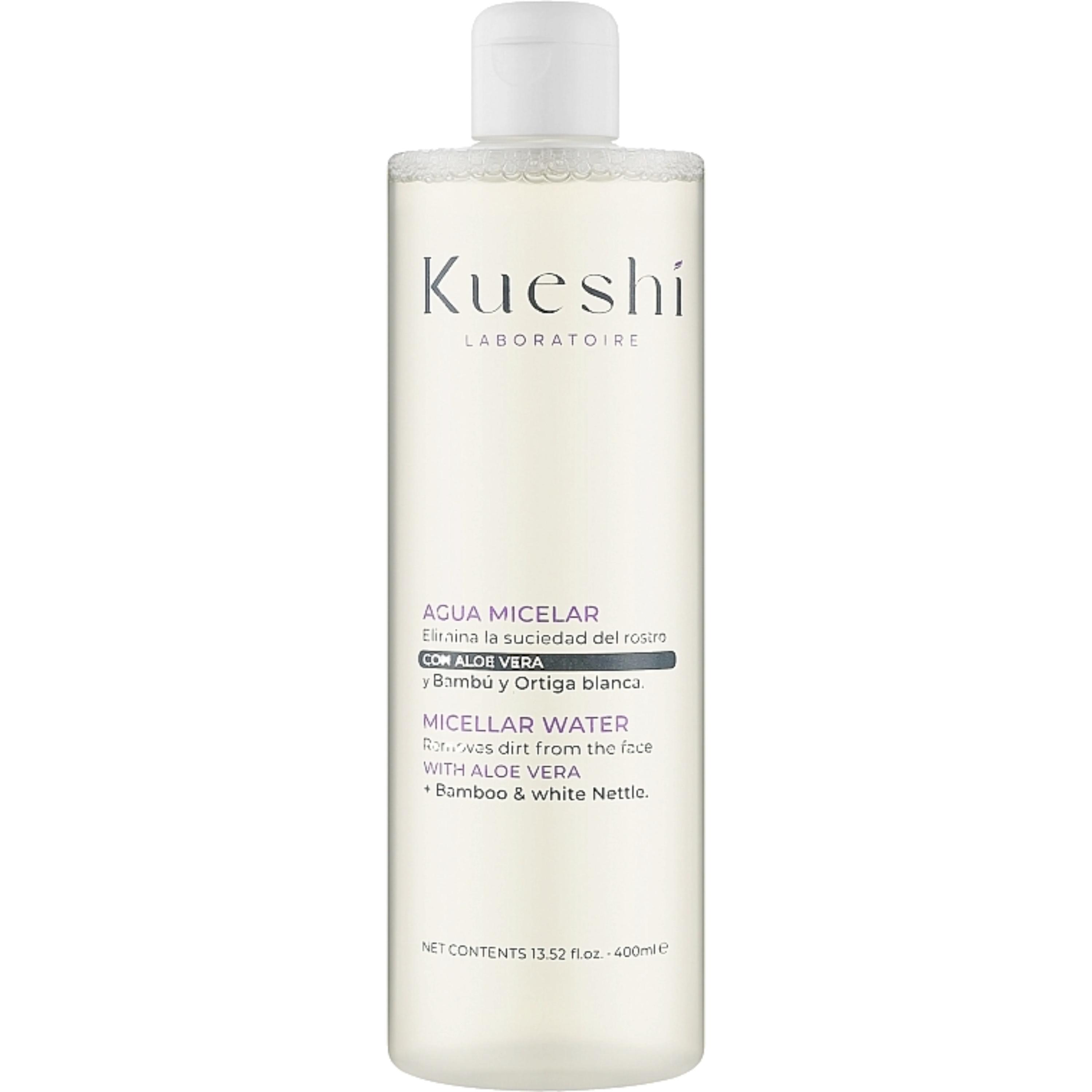 Міцелярна вода Kueshi з алое вера, бамбуком і білою кропивою 400 млфото1