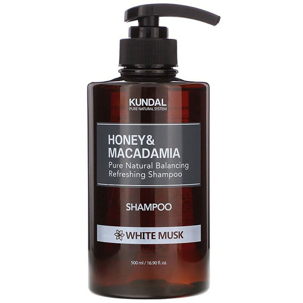 

Шампунь для волос Kundal Honey & Macadamia Безсульфатный Белый мускус 500 мл