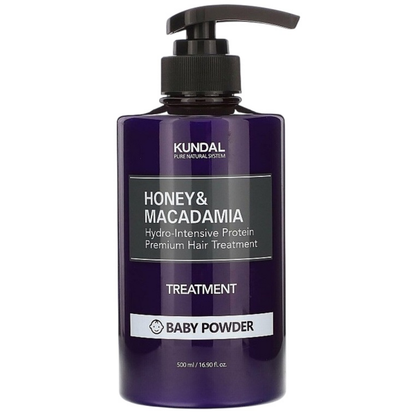 

Кондиционер для волос Kundal Honey&Macadamia Protein Treatment Baby Powder 500 мл