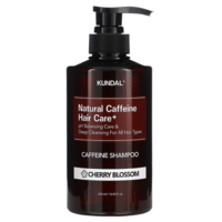 Шампунь Kundal Natural Caffeine Scalp Care Shampoo Cherry Blossom против выпадения волос 500 мл