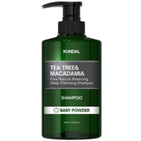 Шампунь Kundal Tea Tree&Macadamia Deep Cleansing Shampoo Baby Powder против перхоти 500 мл