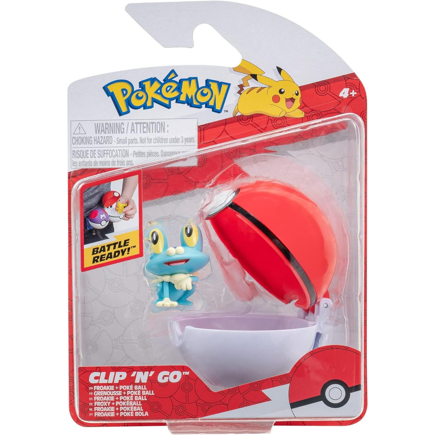 Игровой набор Pokemon W14 - Фроки в покеболе (Игровая фигурка, Покебол) (PKW3133) фото