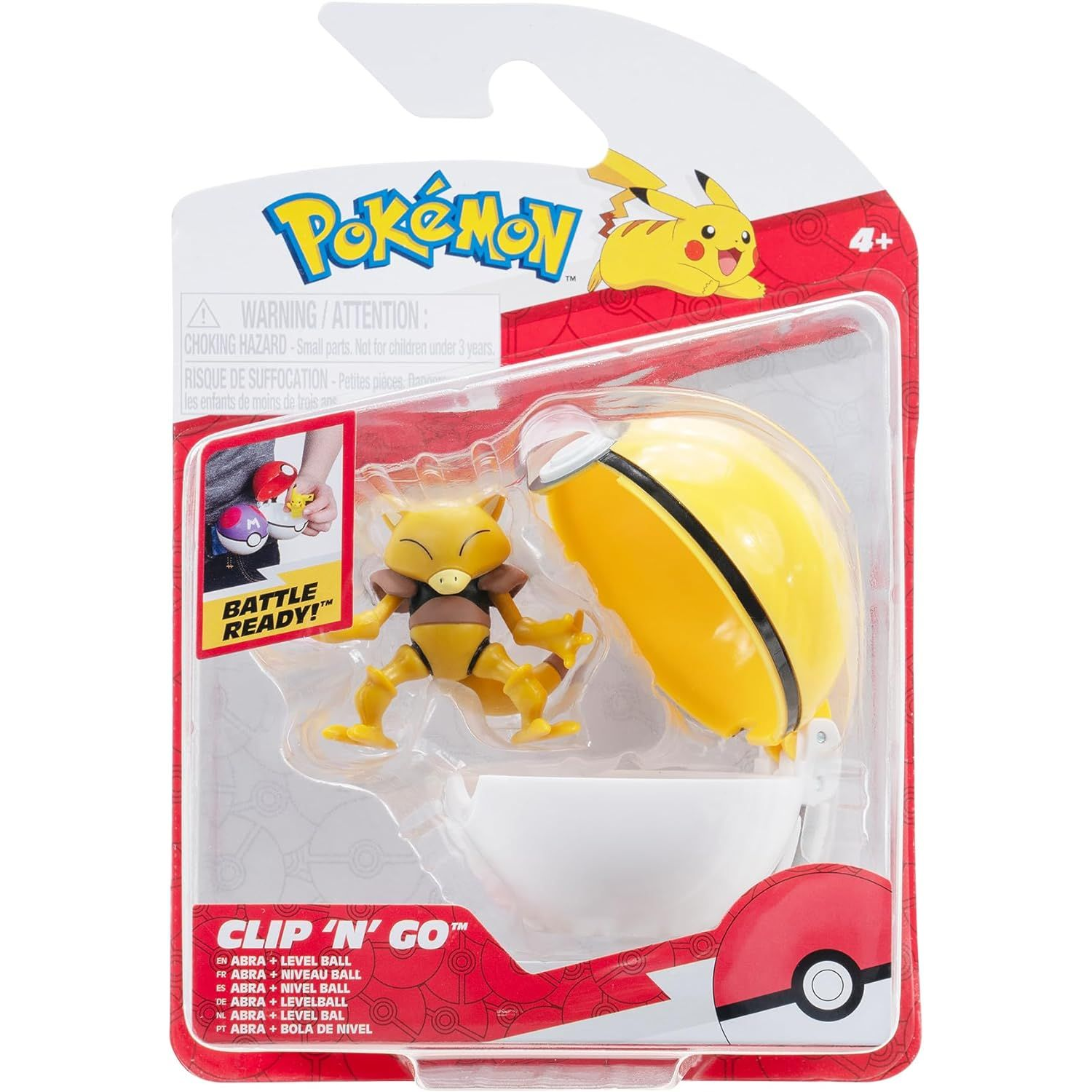 Игровой набор Pokemon W16 - Абра в покеболе (Игровая фигурка, Покебол) (PKW3144) фото
