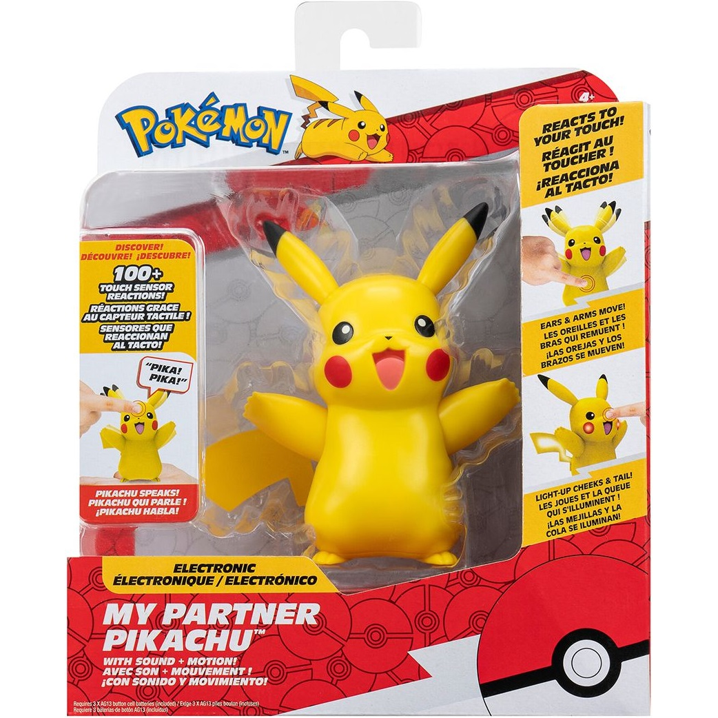 Интерактивная игрушка Pokemon - Мой Друг Пикачу (Свет, Звук, 11 см.) (PKW3901) фото 1