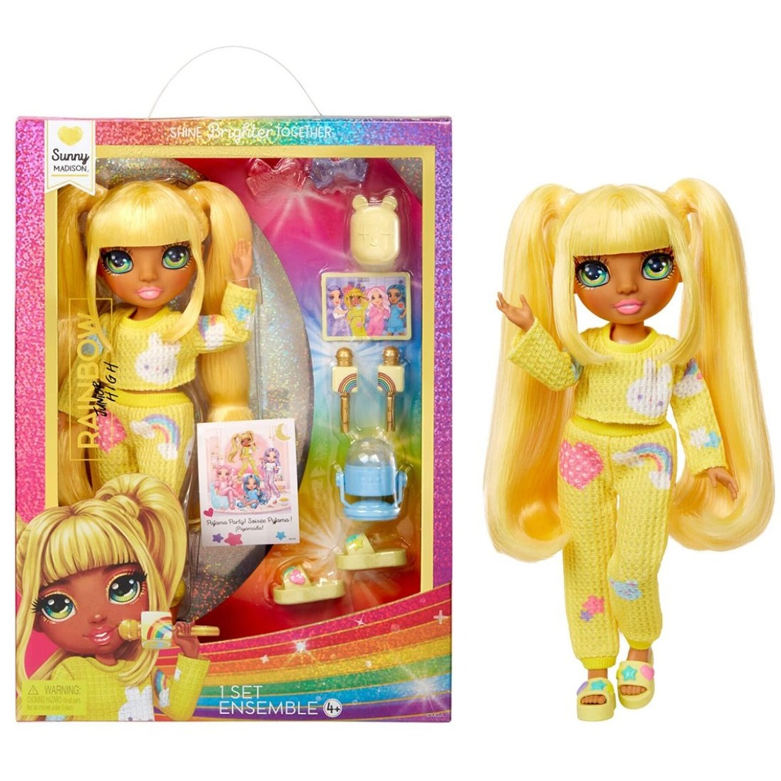 Лялька Rainbow High серії "Junior High Pj Party" - Санні (з аксесуарами)фото1