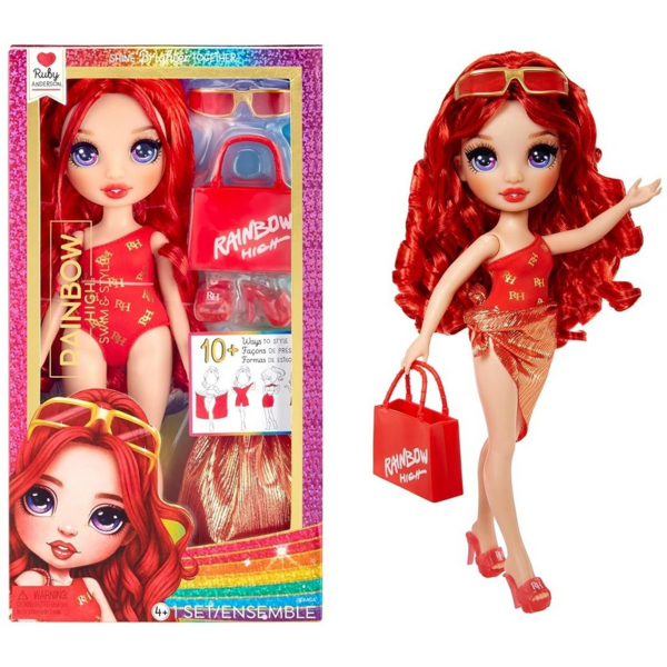 

Кукла Rainbow High серии "Swim & Style" - Руби (с аксессуарами) (507277)