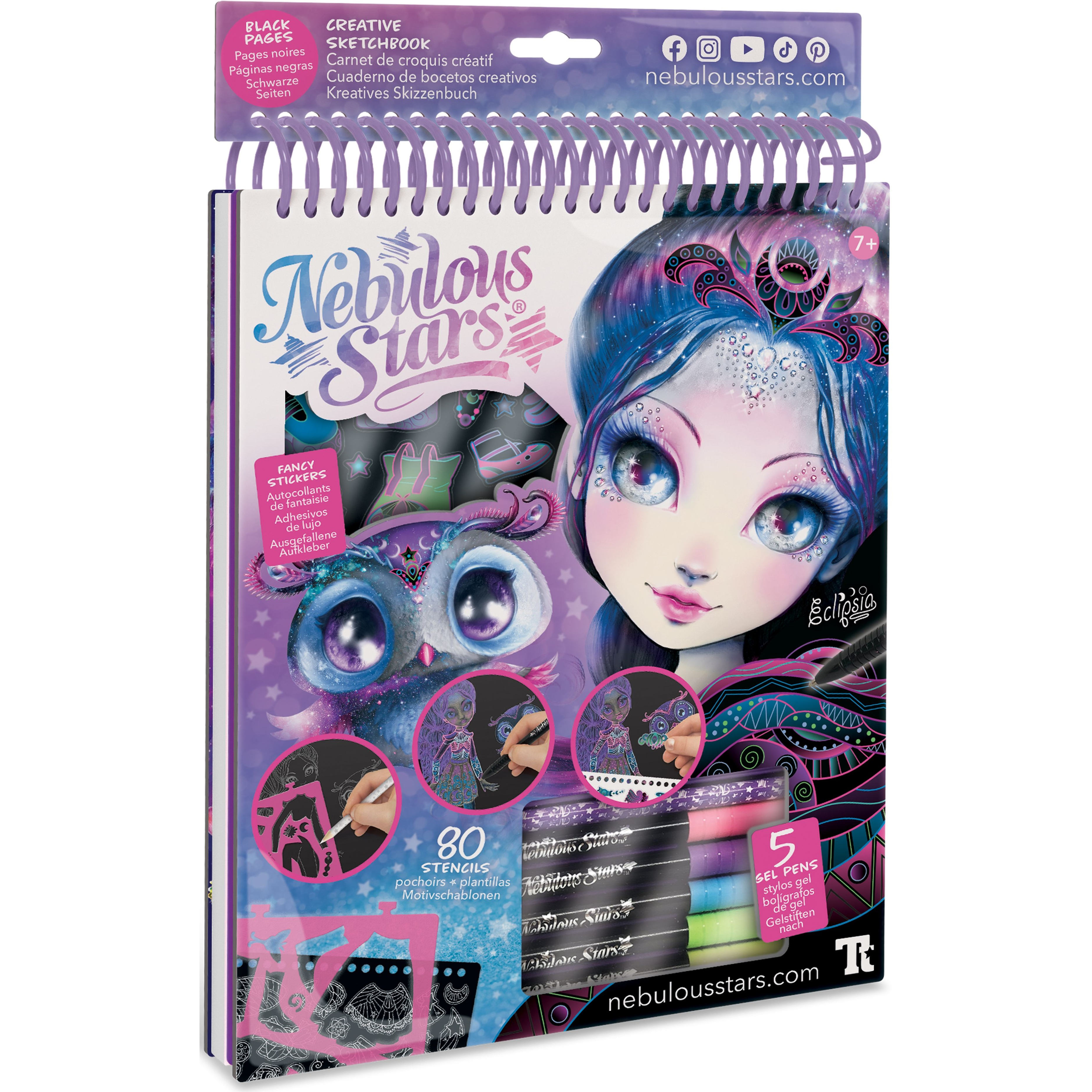 Набір для творчості Nebulous Stars - Скетчбук: Екліпсія, Чорні Листифото1