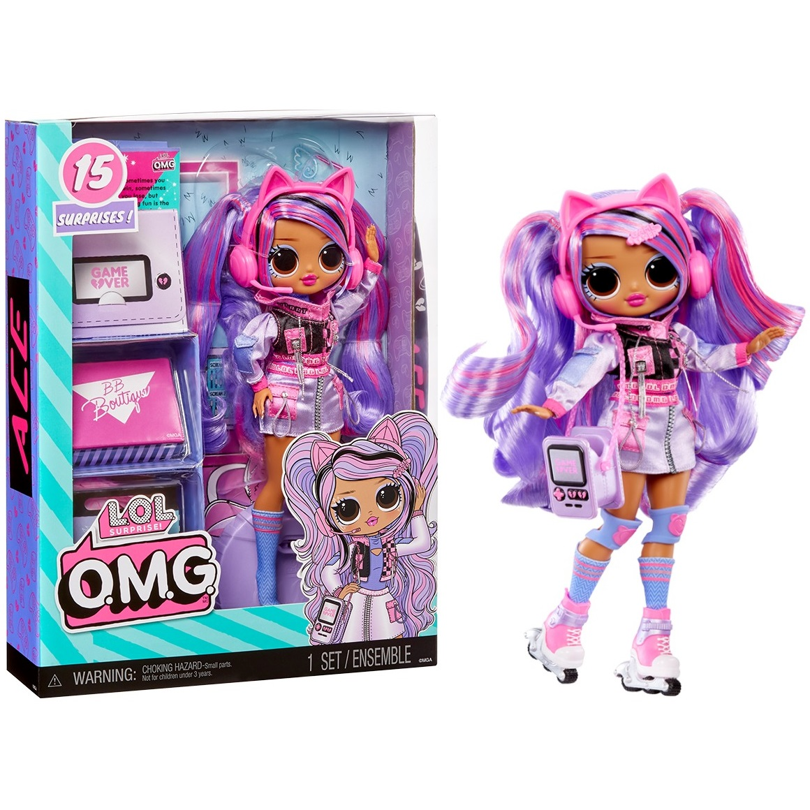 Кукла L.O.L. Surprise! серии "O.M.G." S8 - Роллер Эйс (с аксессуарами) (510383) фото 1
