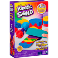 Набор песка для детского творчества - Kinetic Sand Радужный Микс (3 Цвета, 383 G, Аксесс.) (71474)