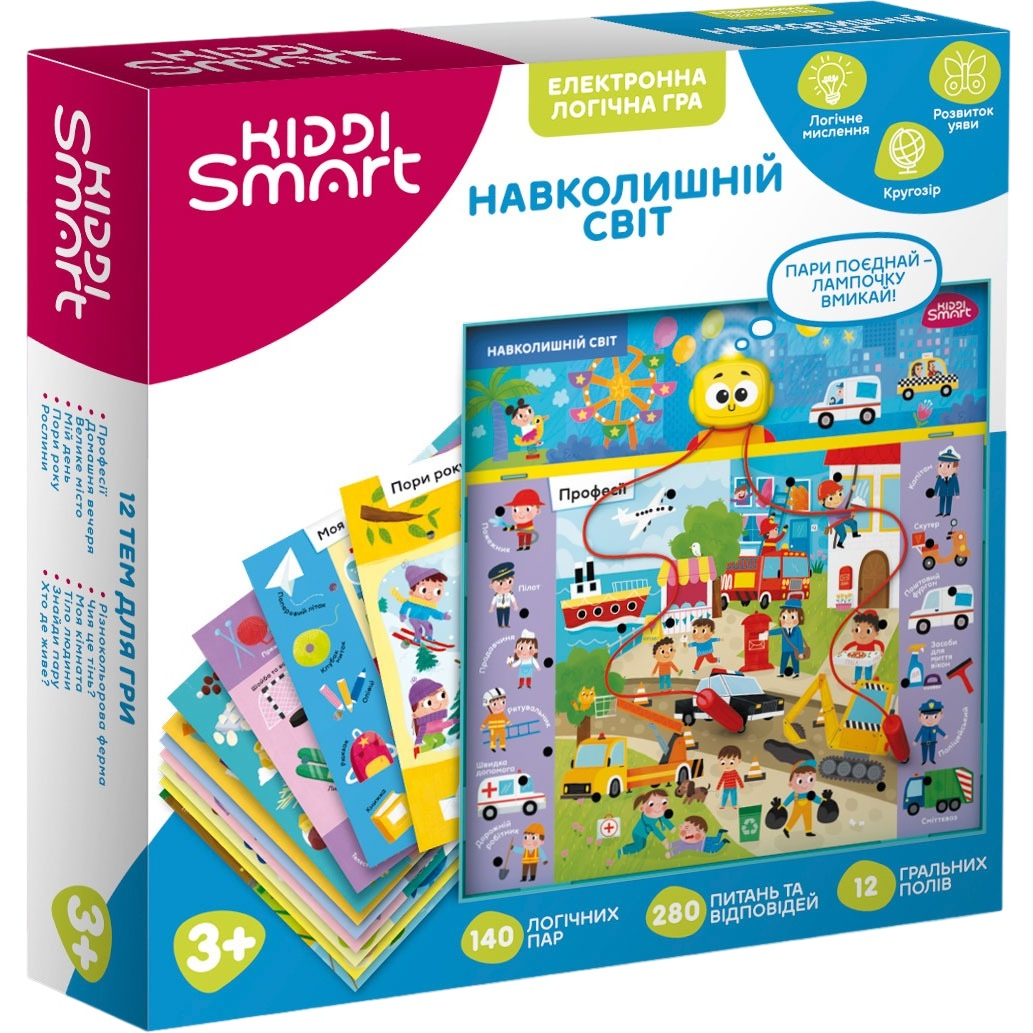 Электронная логическая игра Kiddi Smart - Викторина Окружающий Мир (157-A-002-UA) фото 