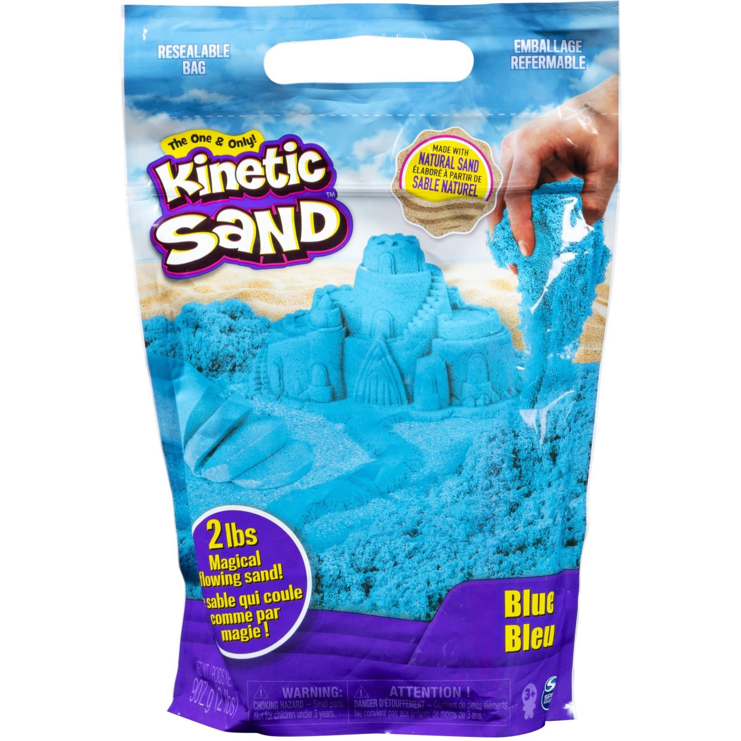 Песок для детского творчества - Kinetic Sand Colour (Синий, 907 G) (71453B) фото