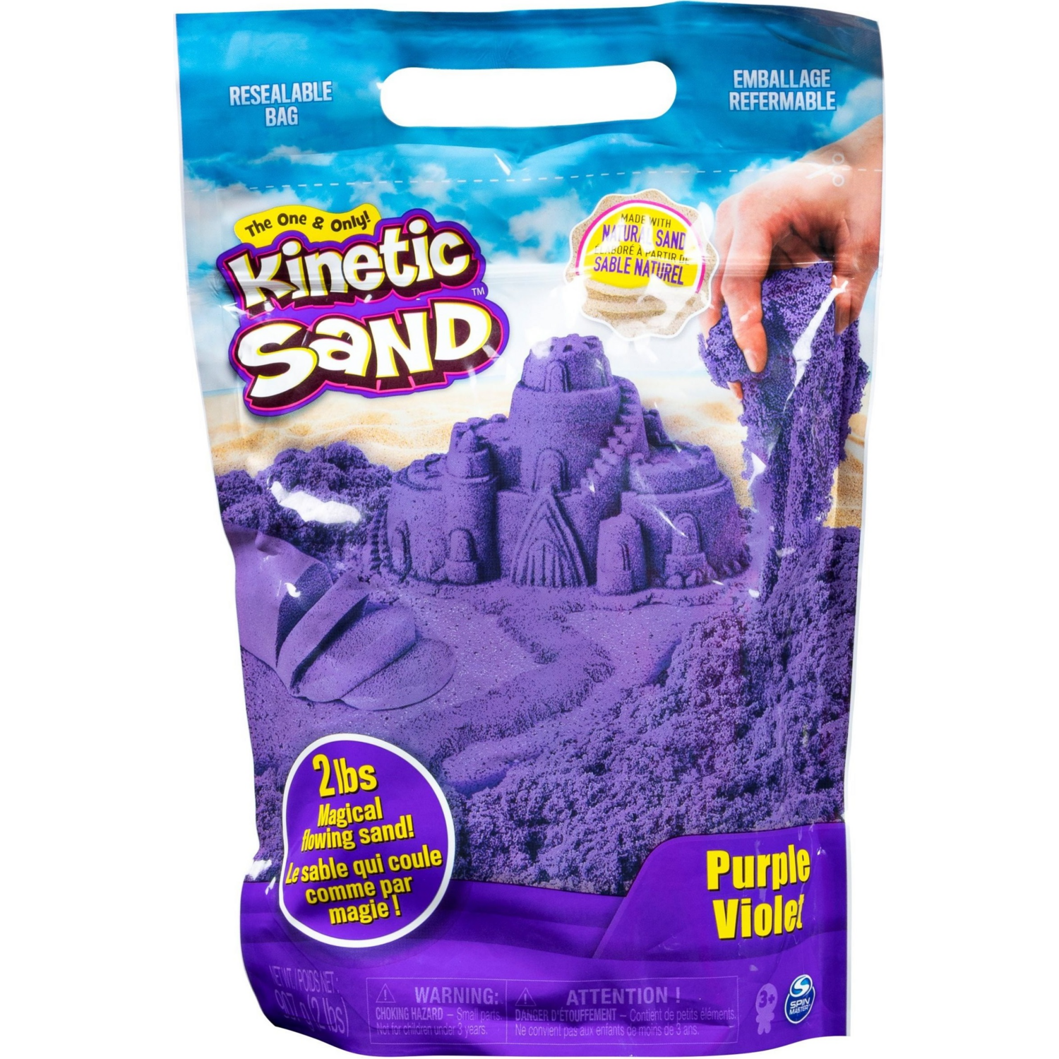 Песок для детского творчества - Kinetic Sand Colour (Фиолетовый, 907 G) (71453P) фото