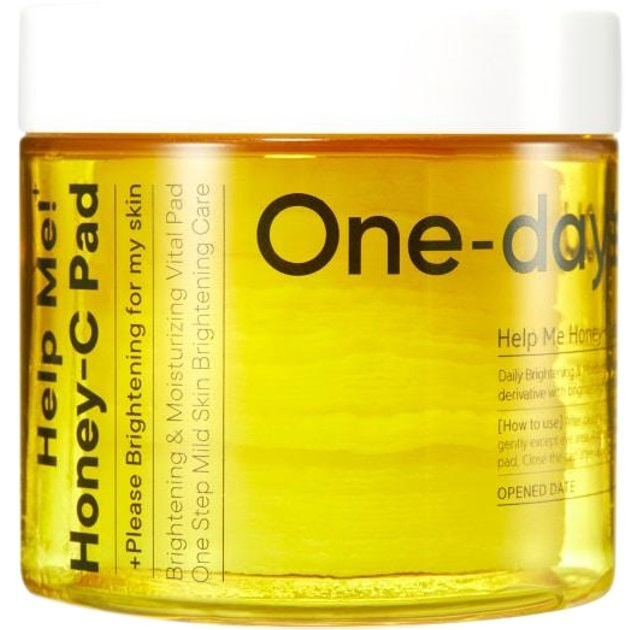 Тонер-диски для обличчя One-Day's You Help Me Honey-c Pad з прополісом та вітаміном 60 штфото1