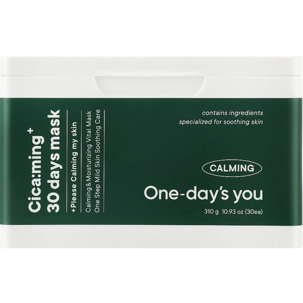 

Маска для лица One Day's You Cica: Ming 30 Days Mask с центеллой 30 шт