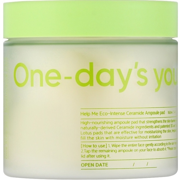

Тонер-диски One-Day's You Help Me Eco-intense Ceramide Ampoule Pad с керамидами 90 шт