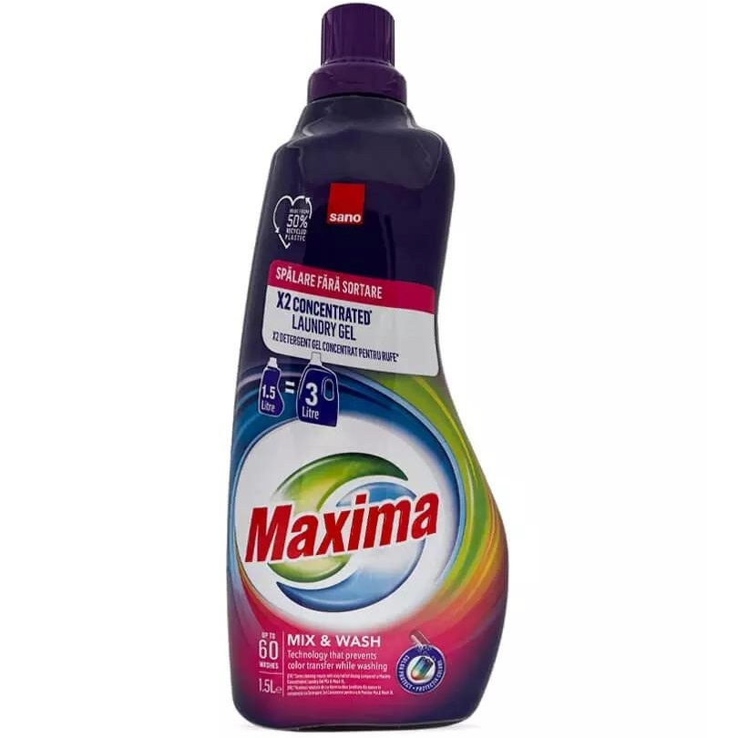 Гель для стирки Sano Maxima Mix &amp; Wash х2 Концентрированный 1.5 л фото 