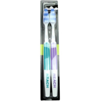 Зубная щетка Reach Medium Twin Pack Interdental Бирюзово-сиреневая 2 шт