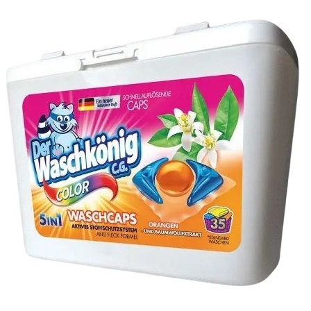 

Капсулы для стирки Waschkonig Color Orangen und Baumwollextrakt 35 шт