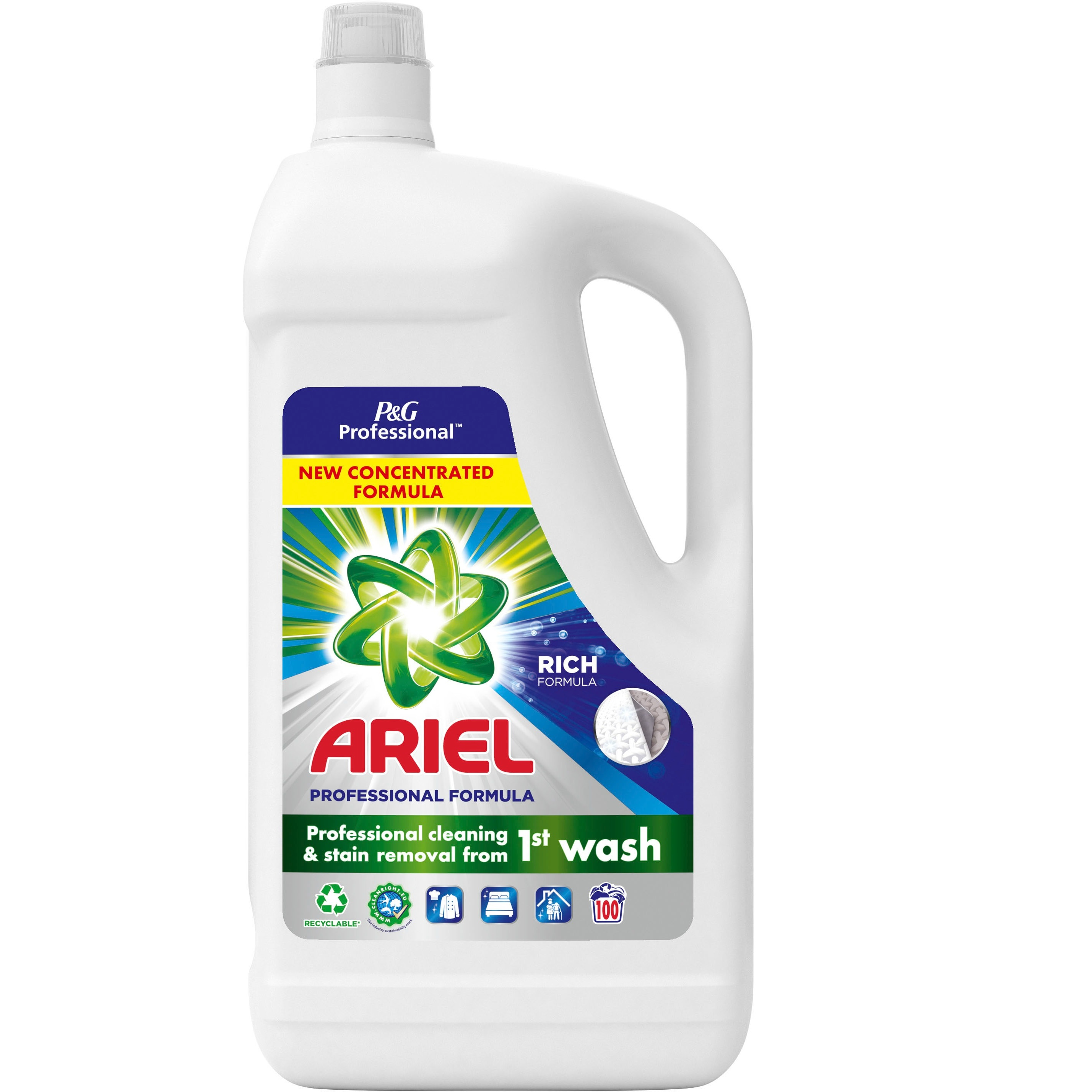 Гель для прання Ariel Professional Formula Rich Formula для білих речей 5 л фото1