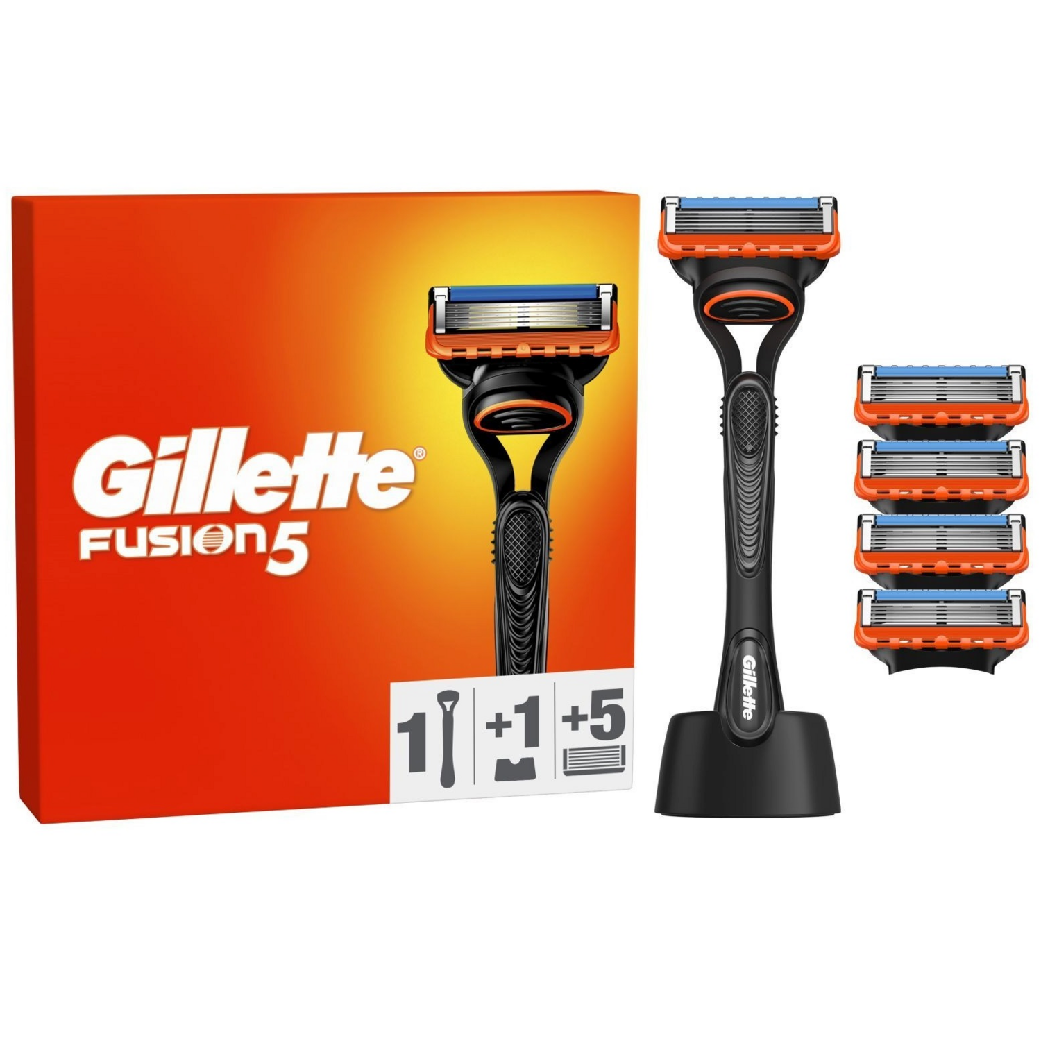 Бритва Gillette Fusion 5l с 5 сменными картриджами фото 