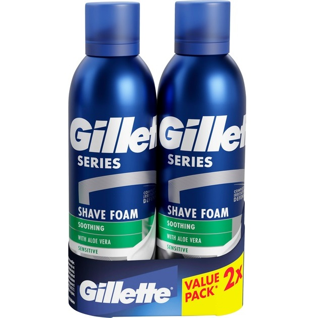 Пена для бритья Gillette Series Успокаивающая 2*200 мл фото 