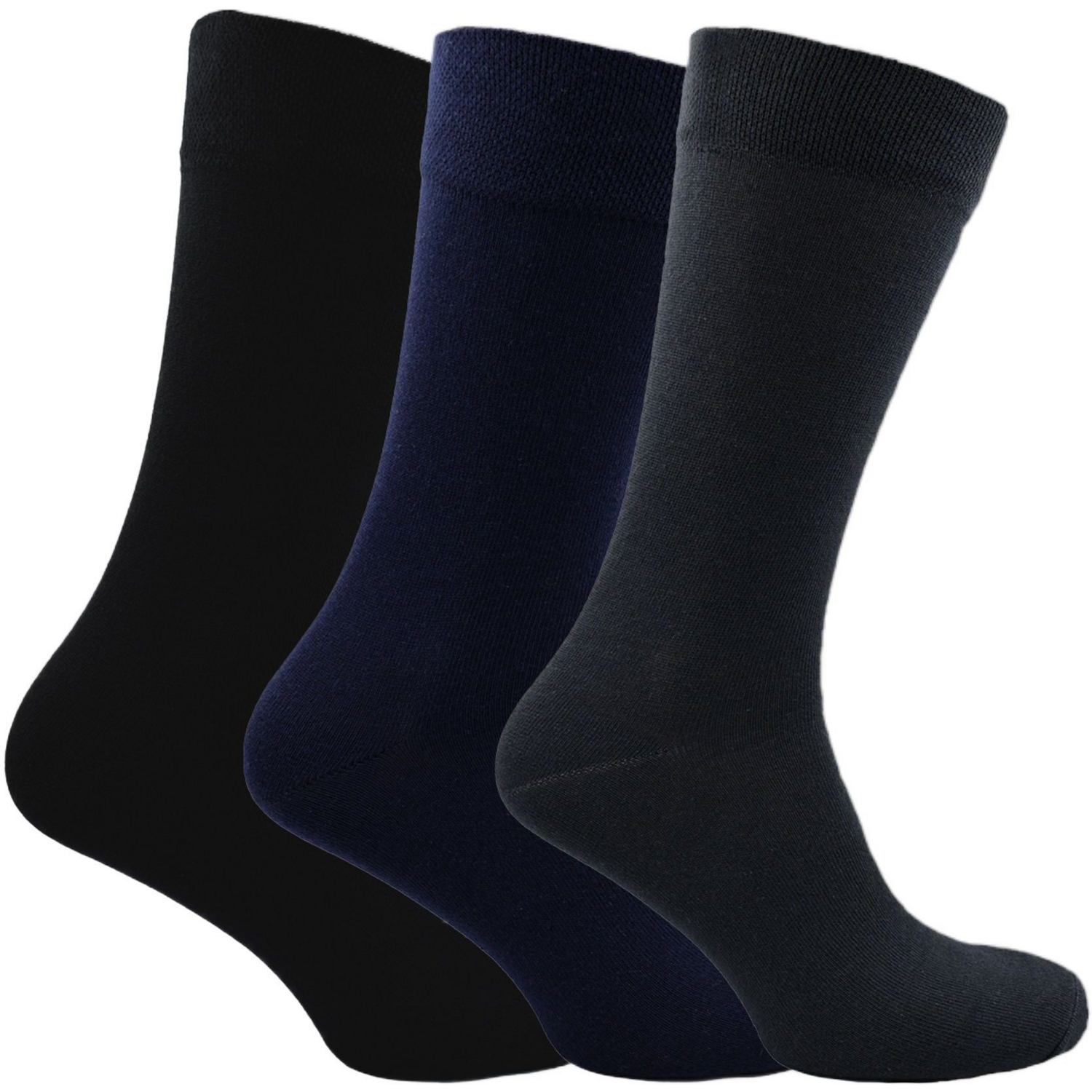 Набор носков мужских Premier Socks 42-43 3 пары черные/темно-синие/темно-серые (4820203354689) фото