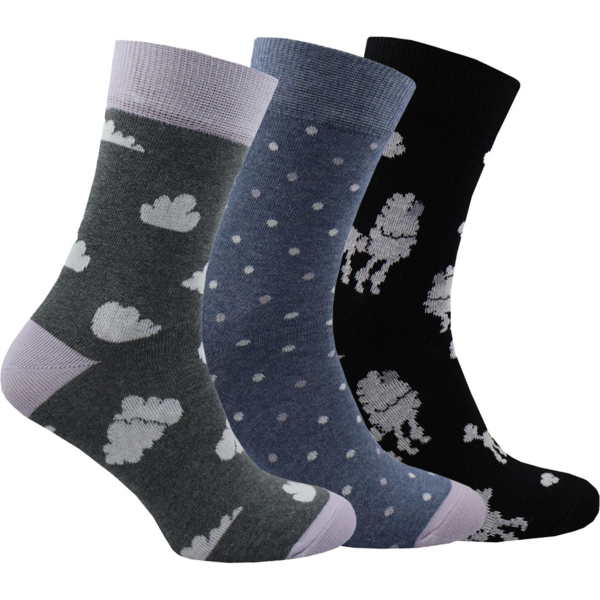 Набор носков женских Premier Socks 36-40 3 пары разноцветные (4820203350209)