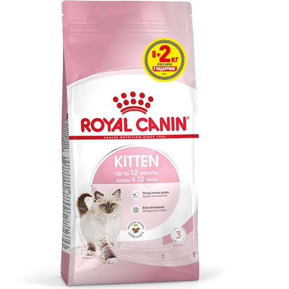 Сухий корм для кошенят Royal Canin Kitten 8 кг + 2 кг (11415) (1272551702972)фото