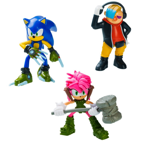 

Набор игровых фигурок Sonic Prime Доктор Не, Соник, Эми (3 фигурки, 6,5 см), (SON2020B)
