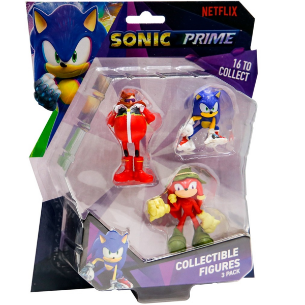 

Набор игровых фигурок Sonic Prime Соник, Наклз, Доктор Эггман (3 фигурки, 6,5 см), (SON2020D)