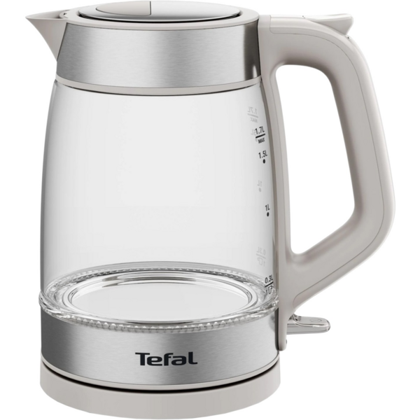 Акція на Электрочайник Tefal Glass Kettle KI605B30 від MOYO