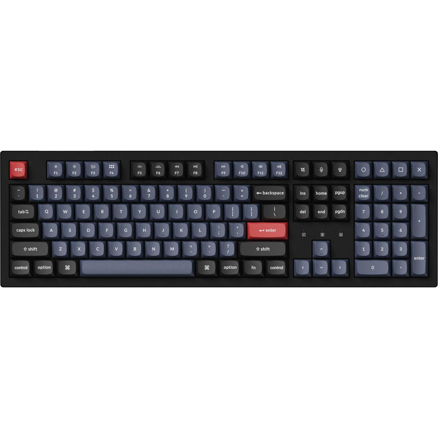 Клавиатура Keychron K10 PRO 108Key, K pro Banana, WL/BT/USB-A, Hot-Swap, QMK, EN/UKR, RGB, Black (K10P-H4-UA) фото 