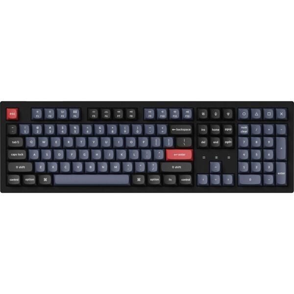 Акція на Клавиатура Keychron K10 PRO 108Key, K pro Banana, WL/BT/USB-A, Hot-Swap, QMK, EN/UKR, RGB, Black (K10P-H4-UA) від MOYO