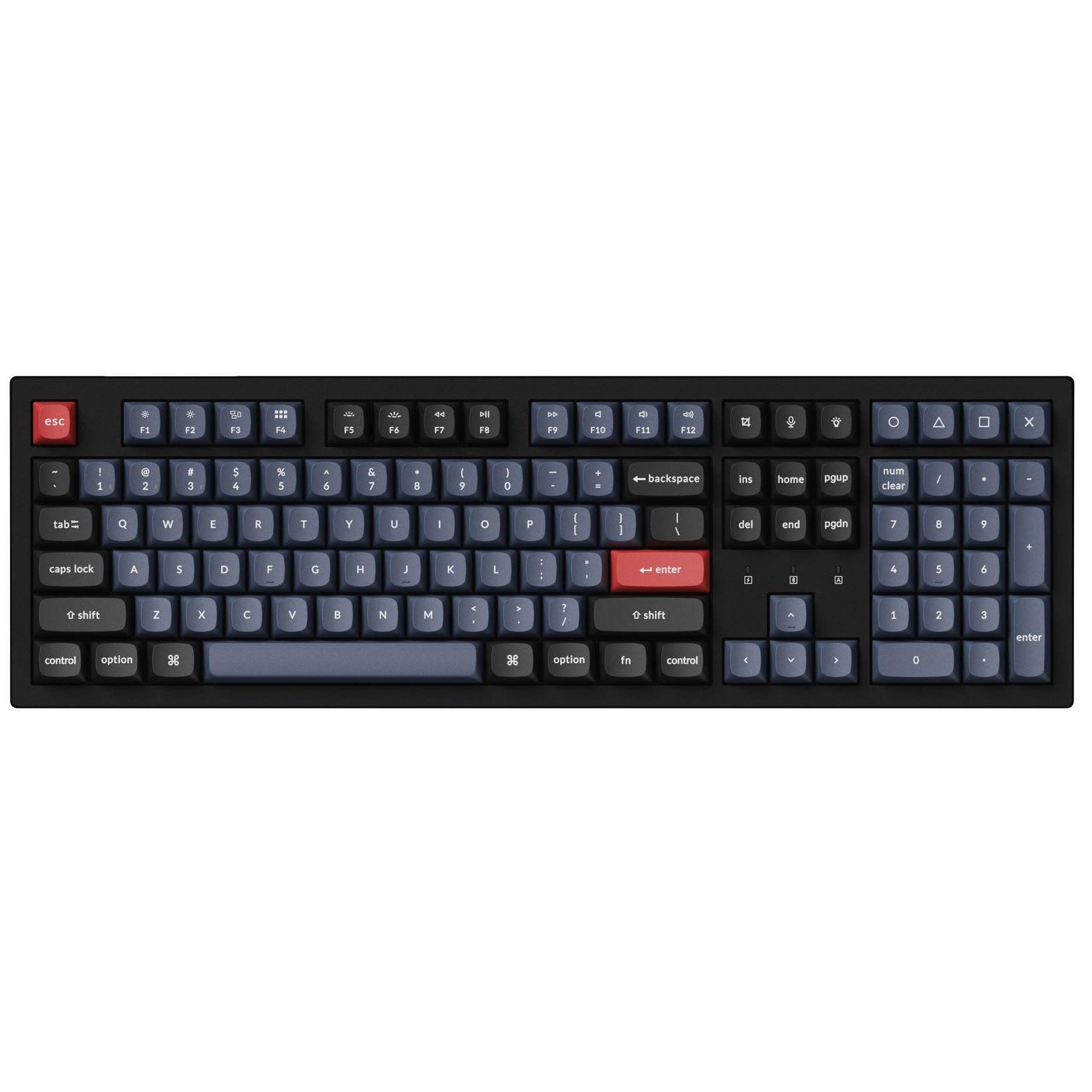 Клавиатура Keychron K10 PRO 108Key, K pro Brown, WL/BT/USB-A, Hot-Swap, QMK, EN/UKR, RGB, Black (K10P-H3-UA) фото 1